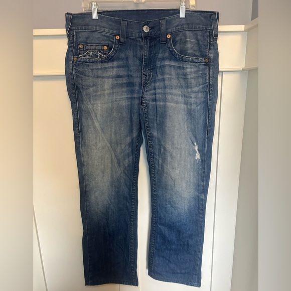 Vintage True Religion multi stitch logo straight blue jeans - Picture 14 of 14